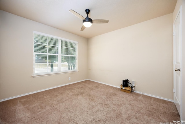 15106 Field Sparrow, San Antonio, TX 78253 - unfurnished room with carpet flooring, ceiling fan, and baseboards