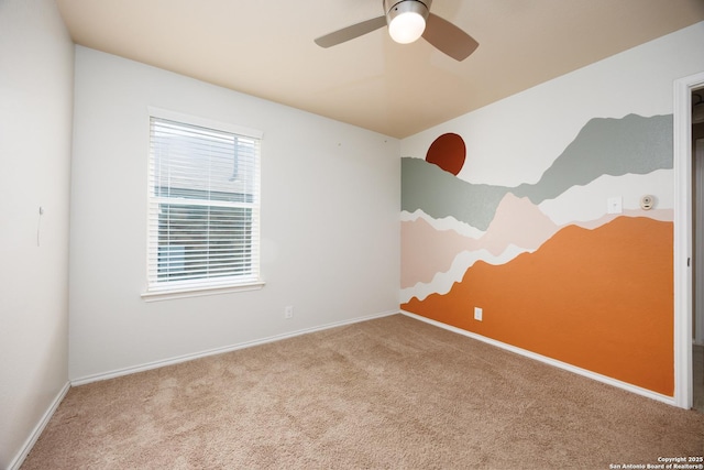 15106 Field Sparrow, San Antonio, TX 78253 - carpeted spare room featuring a ceiling fan and baseboards