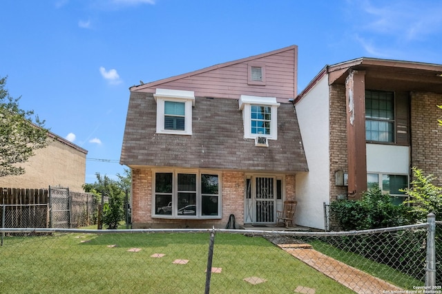 1230 Churing, San Antonio, TX 78245 - view of front of home featuring roof with shingles, brick siding, and mansard roof
