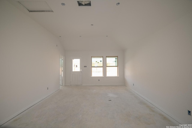 4267 Winston Way, New Braunfels, TX 78130 - empty room with lofted ceiling and baseboards