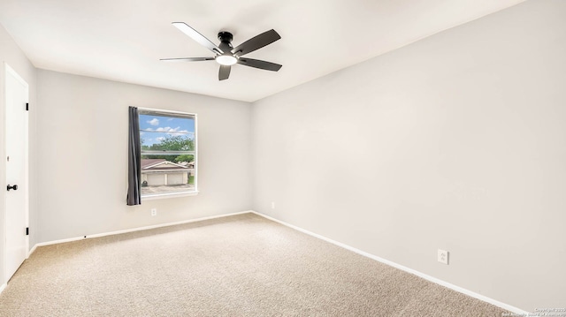 2130 Fort Sumter, San Antonio, TX 78245 - spare room featuring a ceiling fan, baseboards, and carpet