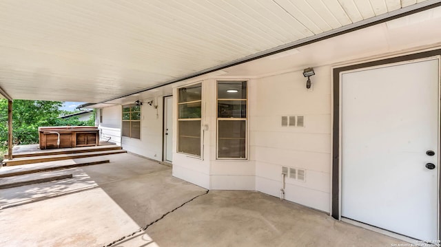 2130 Fort Sumter, San Antonio, TX 78245 - view of patio / terrace featuring a hot tub