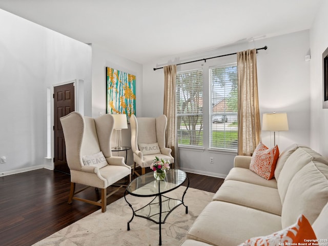 627 Midway, San Antonio, TX 78258 - living area with wood finished floors and baseboards