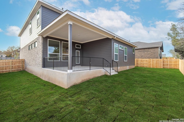 318 Glenwood Rnch, Cibolo, TX 78108 - rear view of house featuring brick siding
