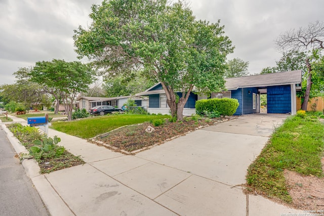 7126 Westbriar, San Antonio, TX 78227 - view of front of home with driveway and an attached carport