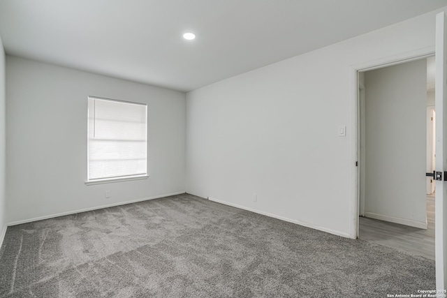 7126 Westbriar, San Antonio, TX 78227 - carpeted empty room featuring baseboards and recessed lighting
