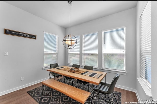 2818 Tortuga Verde, San Antonio, TX 78245 - dining space featuring a chandelier, plenty of natural light, and baseboards