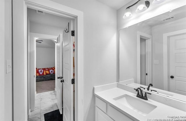 2818 Tortuga Verde, San Antonio, TX 78245 - bathroom with marble finish flooring and vanity