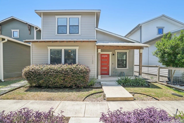 1130 N Olive St, San Antonio, TX 78202 - view of front of home featuring covered porch