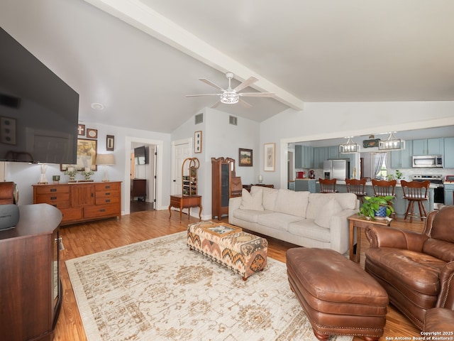 2275 Huber Rd, Seguin, TX 78155 - living room with wood finished floors and ceiling fan
