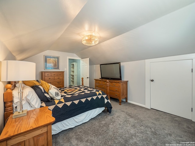 2275 Huber Rd, Seguin, TX 78155 - carpeted bedroom with lofted ceiling