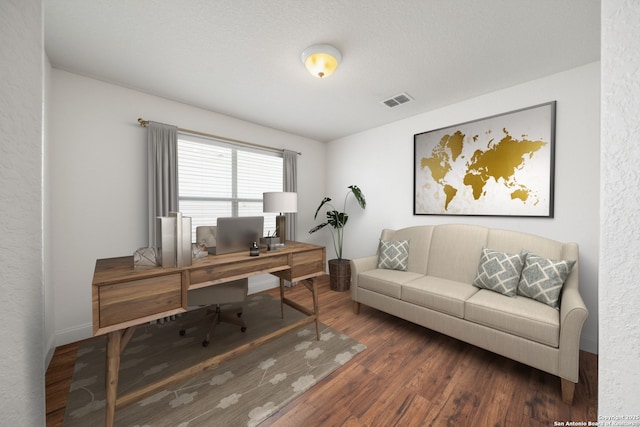 10911 Shoo Fly Trl, San Antonio, TX 78245 - office area featuring wood finished floors and baseboards