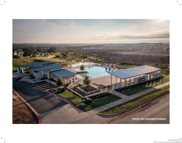 379 Borchers Blvd, New Braunfels, TX 78132 - bird's eye view of a pool