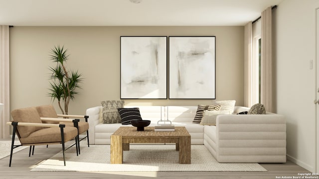 5723 Alope Way, Seguin, TX 78155 - sitting room featuring wood finished floors and baseboards