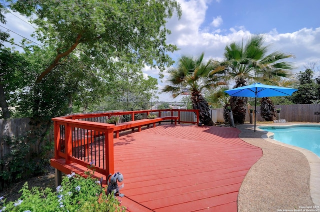3734 Colter, San Antonio, TX 78247 - wooden deck with a fenced backyard