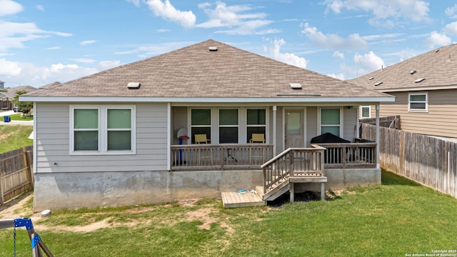 2946 Daisy Mdw, New Braunfels, TX 78130 - rear view of house with roof with shingles