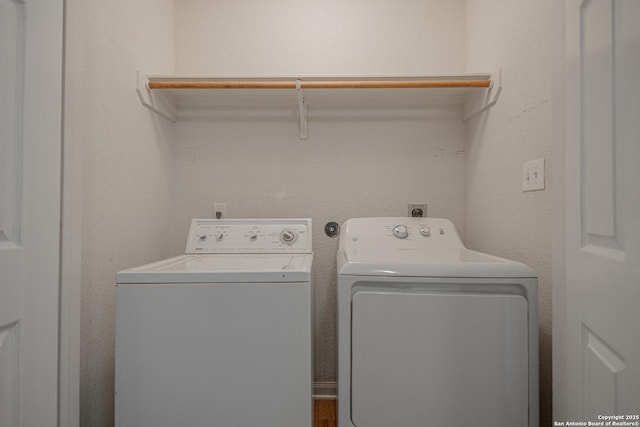 5634 Forest Cyn, San Antonio, TX 78252 - washroom with separate washer and dryer