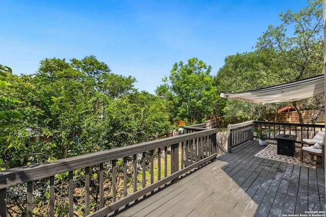 959 Lightstone Dr, San Antonio, TX 78258 - view of wooden deck