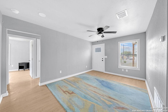 139 Wichita Ct, San Antonio, TX 78225 - spare room featuring light wood-type flooring, ceiling fan, and baseboards