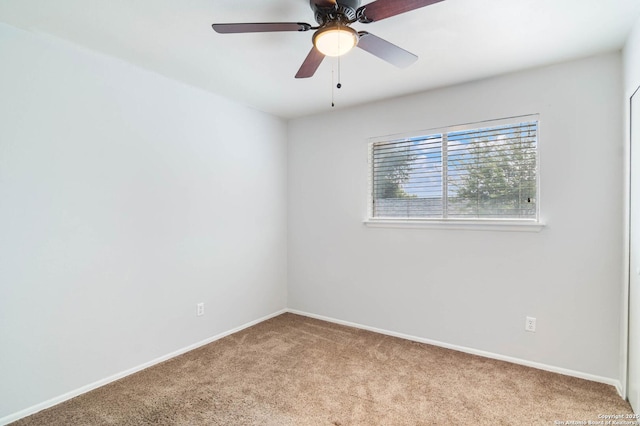 13635 Oak Breeze, Universal City, TX 78148 - carpeted spare room with baseboards and ceiling fan