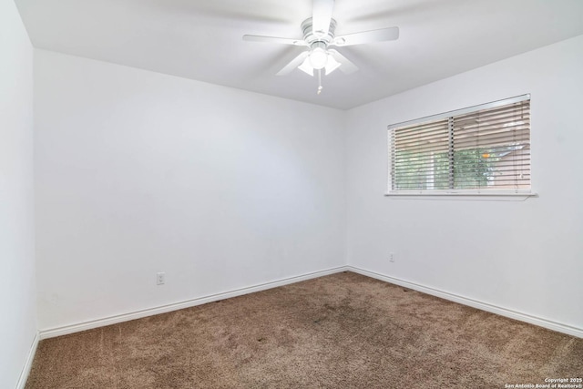 13635 Oak Breeze, Universal City, TX 78148 - empty room featuring carpet floors, ceiling fan, and baseboards
