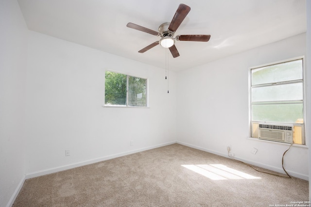 429 Aviation, Universal City, TX 78148 - carpeted spare room with baseboards, ceiling fan, and cooling unit