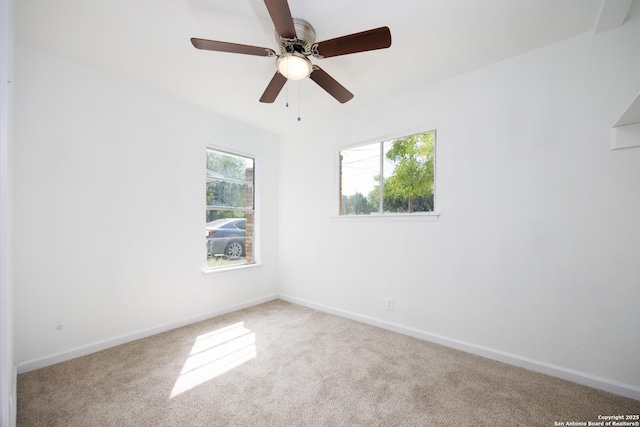 429 Aviation, Universal City, TX 78148 - empty room with carpet flooring, baseboards, and a ceiling fan