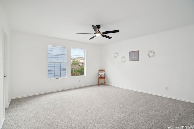242 Butternut, San Antonio, TX 78245 - spare room with carpet, ceiling fan, and baseboards