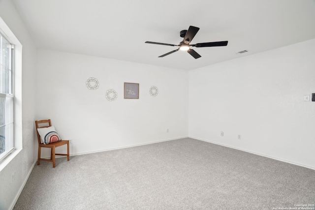 242 Butternut, San Antonio, TX 78245 - empty room featuring a ceiling fan, carpet flooring, and baseboards