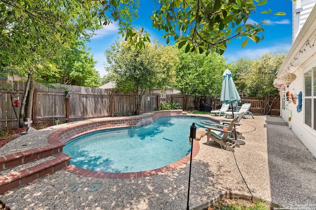1623 Rainy Brk, Schertz, TX 78154 - view of pool featuring a patio area and a fenced backyard