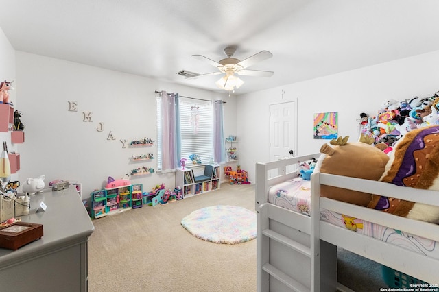 1623 Rainy Brk, Schertz, TX 78154 - bedroom with carpet floors and ceiling fan