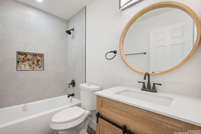 259 Future, San Antonio, TX 78213 - bathroom featuring toilet, vanity, and  shower combination