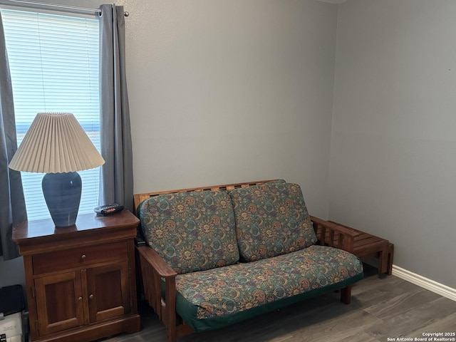 527 Artemis, San Antonio, TX 78218 - living area featuring wood finished floors and baseboards