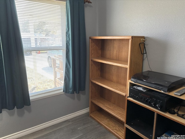 527 Artemis, San Antonio, TX 78218 - detailed view of wood finished floors and baseboards