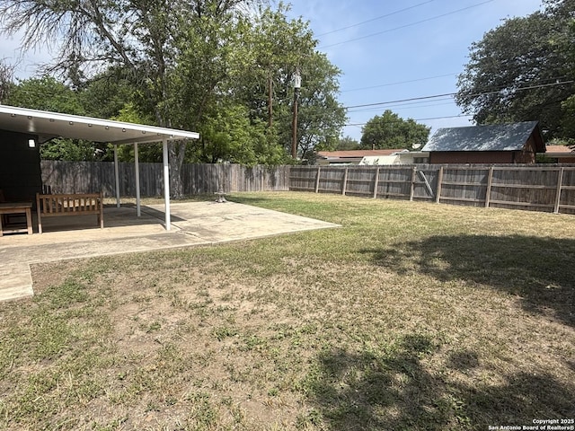 527 Artemis, San Antonio, TX 78218 - view of yard featuring a patio