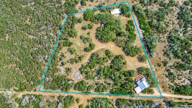756 County Road 245, Hondo, TX 78861 - aerial view of sparsely populated area with property boundaries highlighted