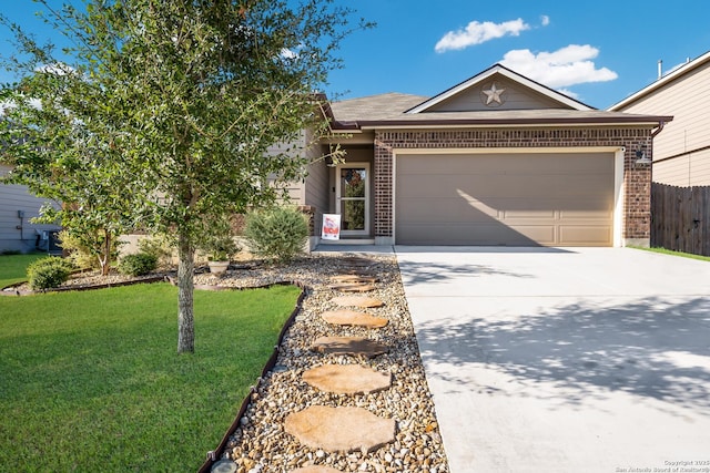 6955 Shiraz Way, Converse, TX 78109 - ranch-style home with brick siding, driveway, and a garage