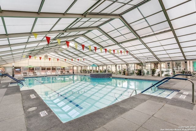 1 Towers Park Ln Unit 1512, San Antonio, TX 78209 - indoor pool with a patio area