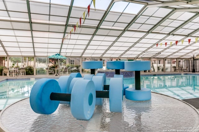 1 Towers Park Ln Unit 1512, San Antonio, TX 78209 - view of indoor community pool