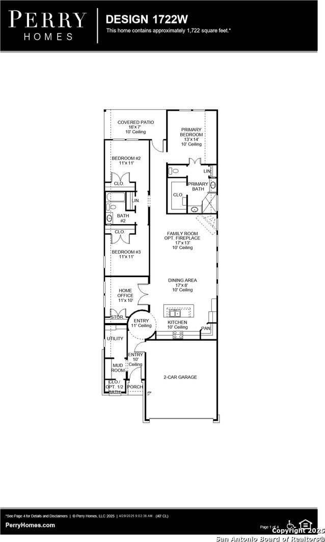 14918 Faraway Mdw, San Antonio, TX 78245 - floor plan / room layout