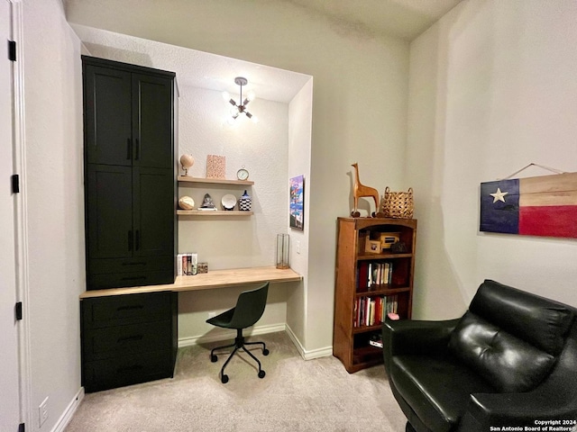 122 Indigo Bnd, Boerne, TX 78006 - office featuring light carpet and baseboards