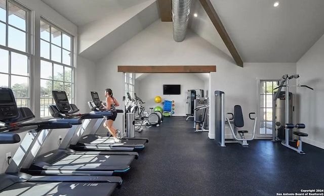 122 Indigo Bnd, Boerne, TX 78006 - gym featuring baseboards