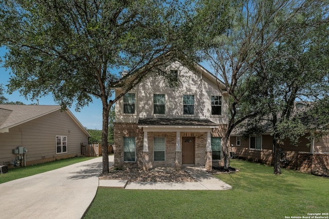 543 Willow Grove Dr, San Antonio, TX 78245 - view of front of home featuring concrete driveway and brick siding