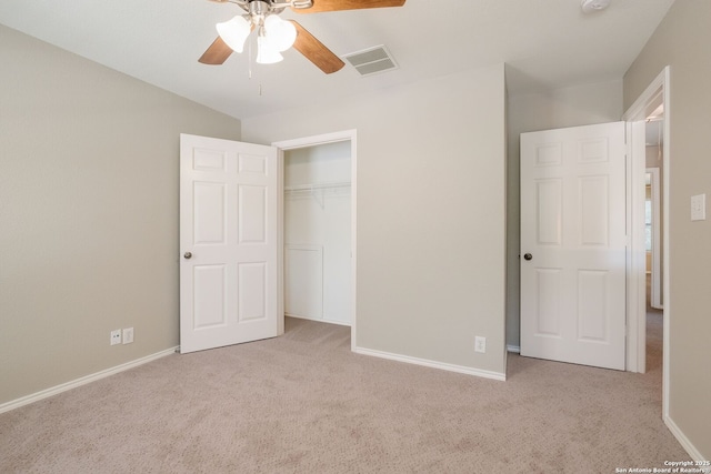 543 Willow Grove Dr, San Antonio, TX 78245 - unfurnished bedroom with carpet, baseboards, a closet, and a ceiling fan