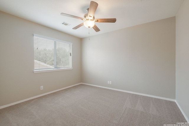 543 Willow Grove Dr, San Antonio, TX 78245 - spare room featuring ceiling fan, carpet flooring, and baseboards