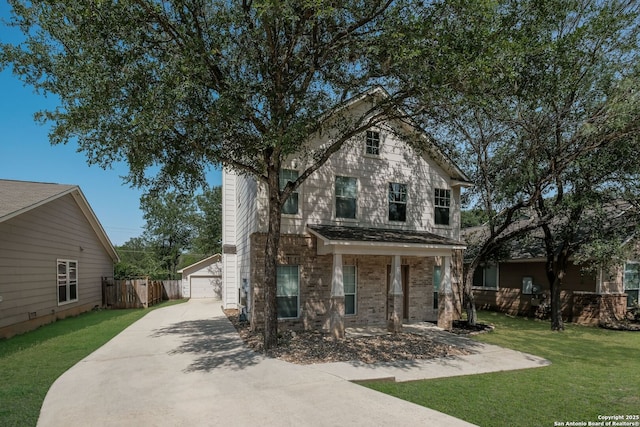 543 Willow Grove Dr, San Antonio, TX 78245 - view of front of property with a garage and brick siding