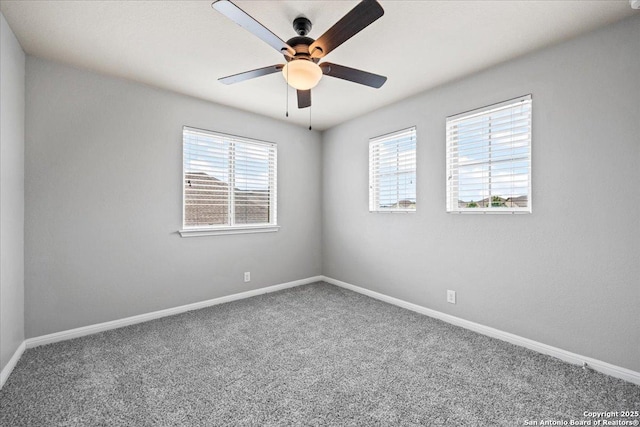 12012 Ivy Post, Schertz, TX 78154 - carpeted empty room with a ceiling fan and baseboards