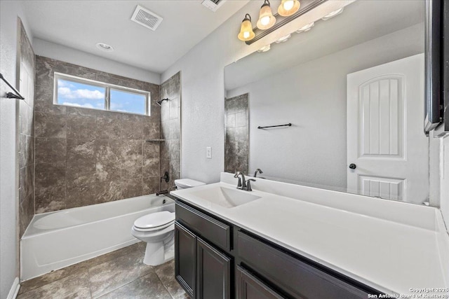 12012 Ivy Post, Schertz, TX 78154 - full bathroom with toilet, vanity, and shower / tub combination