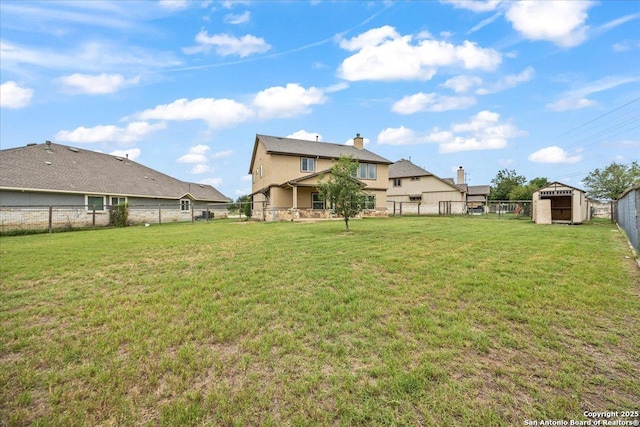 12012 Ivy Post, Schertz, TX 78154 - view of yard featuring a storage unit