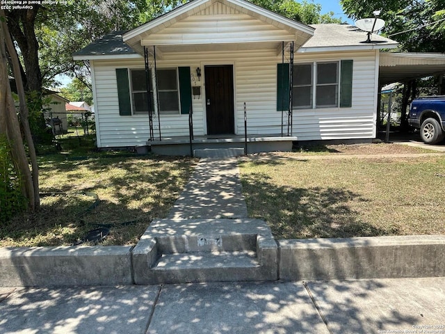 907 Recio, San Antonio, TX 78225 - view of front of house with a porch and an attached carport